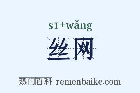 丝网是什么意思的图片